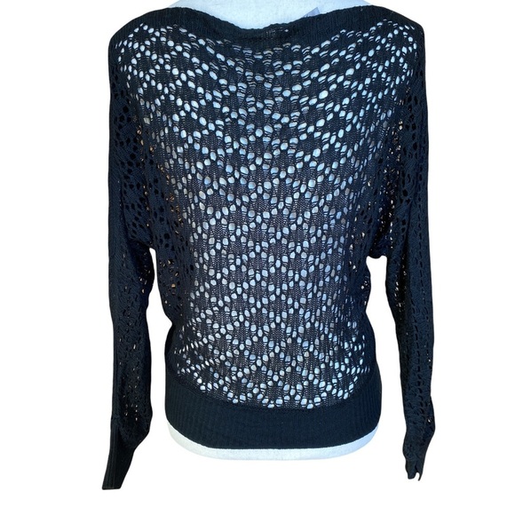 Vintage Y2k Fashion Graphic Portrait Printed Long Sleeve Crochet T-Shirt - Picture 4 of 4